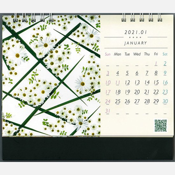 花グラフィックカレンダー2021　卓上 2枚目の画像