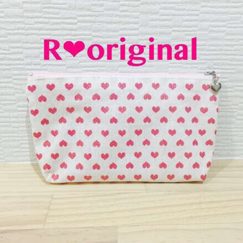 ハート柄ポーチ ポーチ R❤︎original 通販 1348032｜Creema(クリーマ