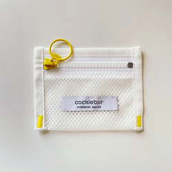 pouch-F 《【yellow】》ファスナーがカラフルなミニポーチ 2枚目の画像