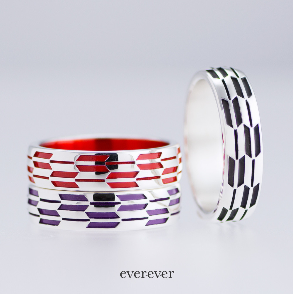 矢絣（やがすり）リング