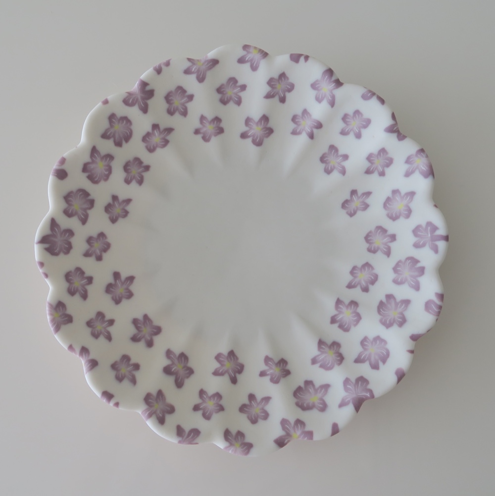 ＊Violet＊ 中皿 練り込み 20cm