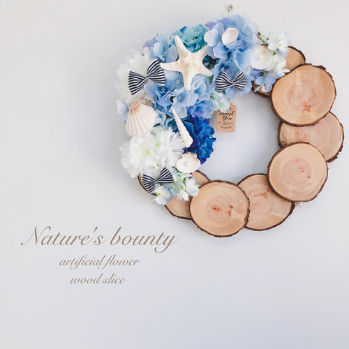 sould out】初夏を彩る紫陽花の海リース リース Nature 