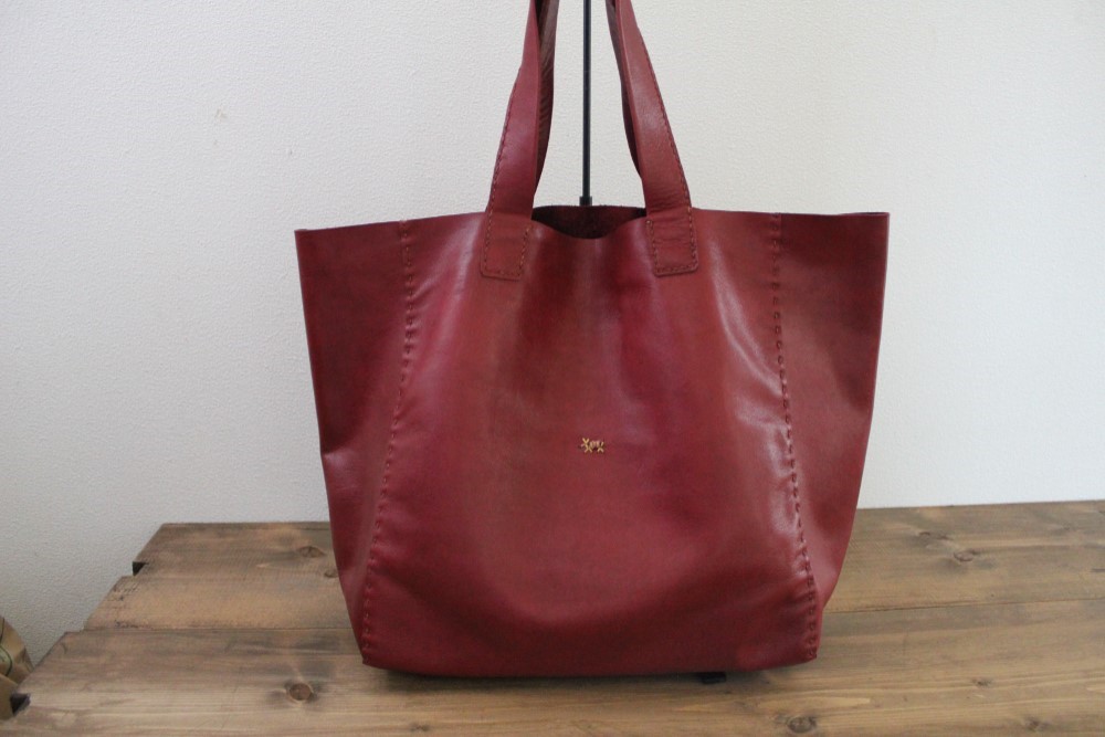 手縫い本革 　kuta　tote　L　（ボルドー）