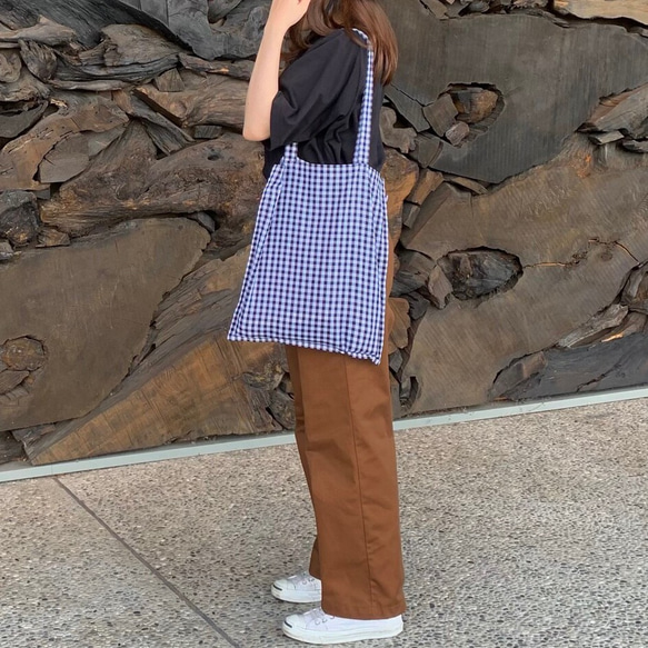 BASIC GINGHAM TOTE ( 14 COLORS ) 2枚目の画像