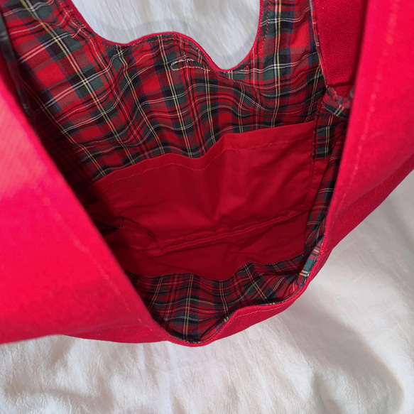 【一点物】red eco bag 6枚目の画像