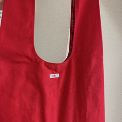 【一点物】red eco bag 7枚目の画像