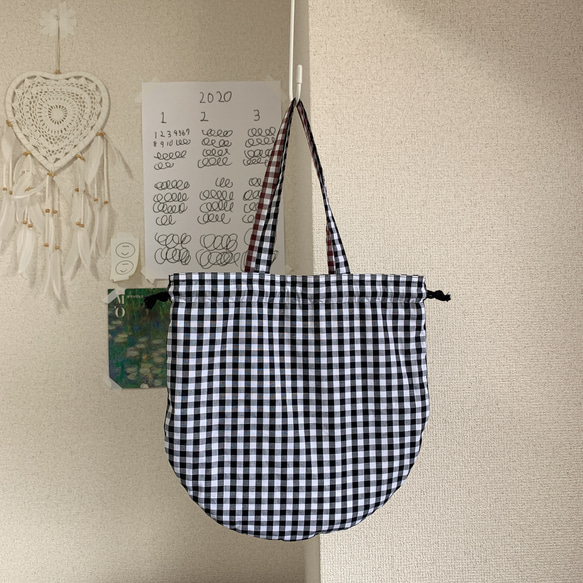 【一点物】ROUND REVERSIBLE BAG 4枚目の画像