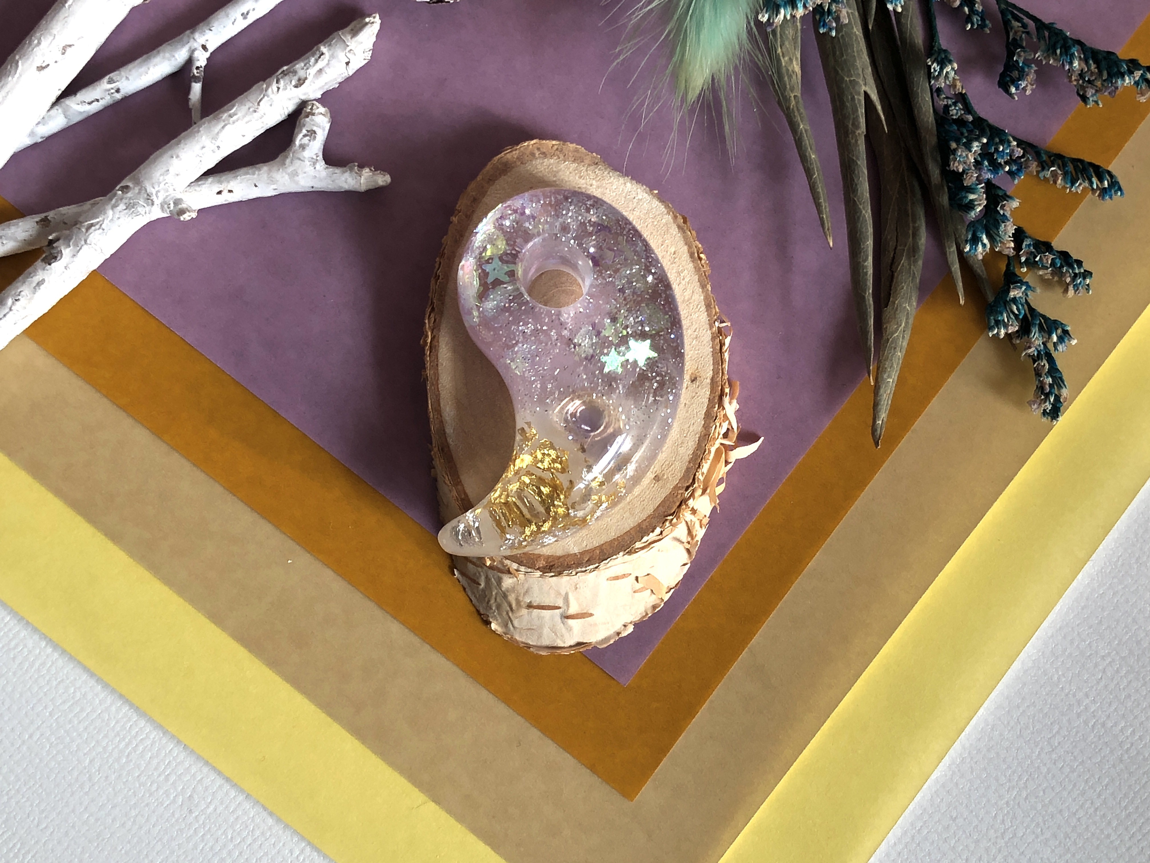 宝石》勾玉オルゴナイト_タンザナイト_0.74ct ネックレス