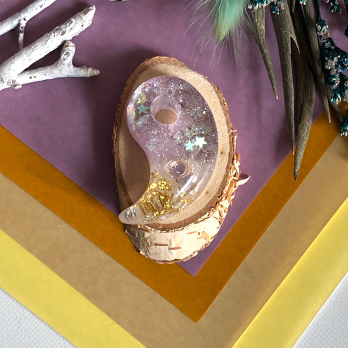オーダーさま♥️オルゴナイト♥️専用です 宝石》勾玉オルゴナイト_タンザナイト_0.74ct ネックレス