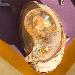 《天然石》勾玉オルゴナイト_ルチルクォーツ(2.71ct) 2枚目の画像