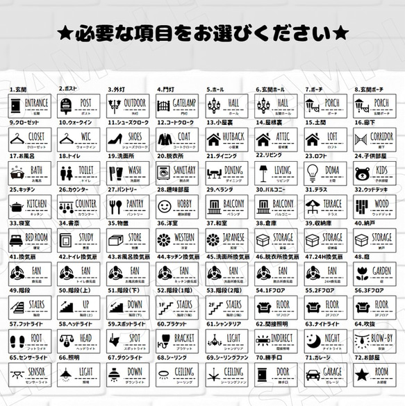 【Ｔ５】選べるスイッチラベル 2枚目の画像