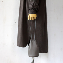 レザー巾着バッグ 巾着バッグ / きんちゃくバッグ / ドローストリングスバッグ