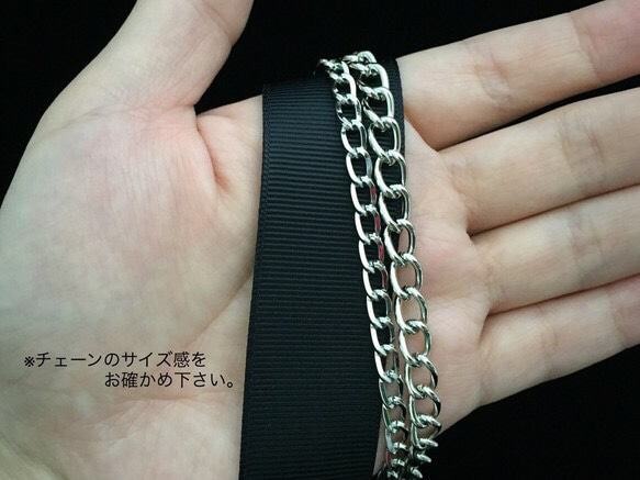 チョーカー【chain×ribbon】 5枚目の画像