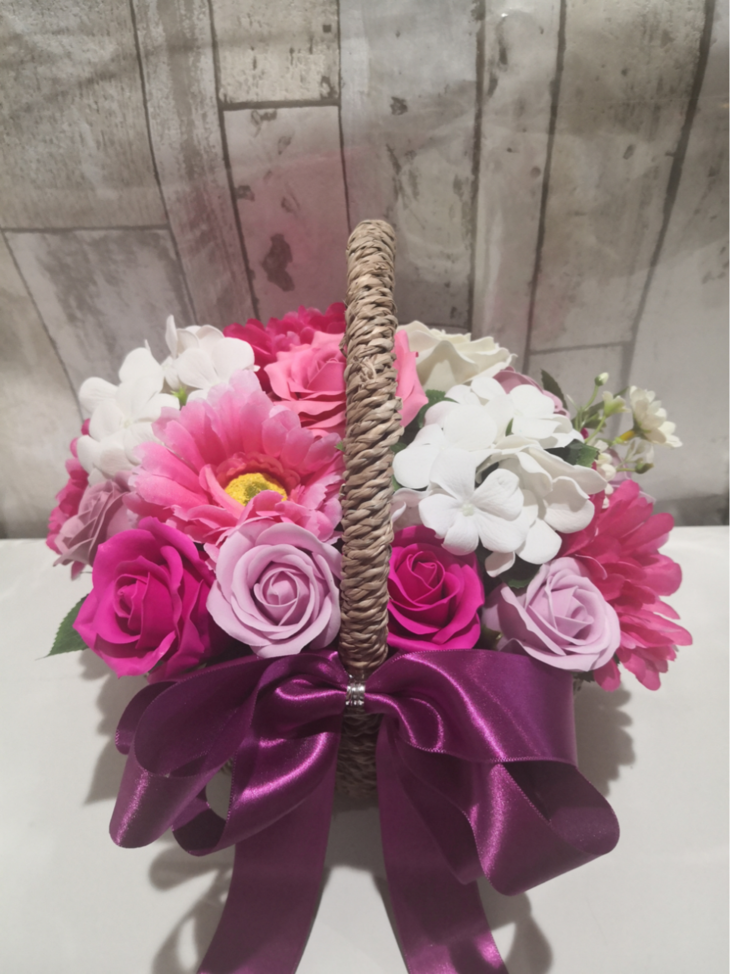 ソープフラワー はなかご フラワーバスケット フラワーギフト