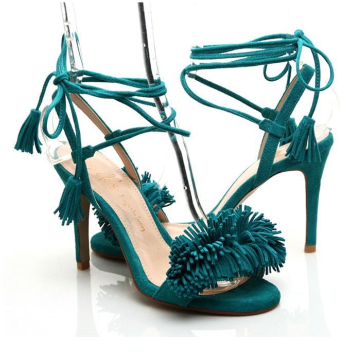 ストラップスエードレザーサンダル オーダーシューズ 小さいサイズ 大きいサイズ