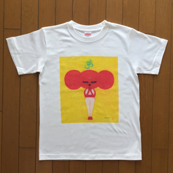 ペロコ ヨガ Tシャツ　赤 2枚目の画像