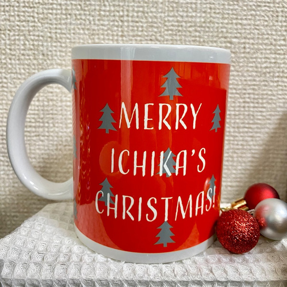 [Creema限定]Xmasマグカップ(名前入り) 6枚目の画像