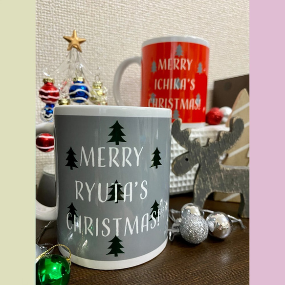 [Creema限定]Xmasマグカップ(名前入り) 8枚目の画像