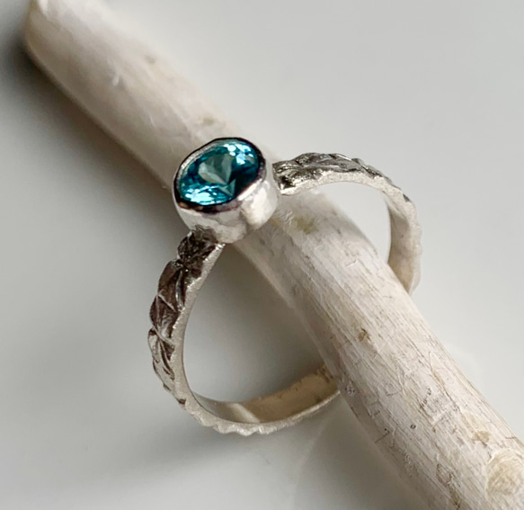 ブルージルコンの silverリング 指輪・リング SH-I silverworks