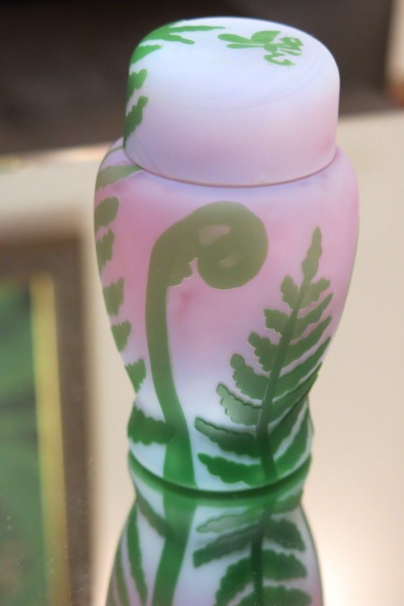 ガラス茶器　「羊歯」