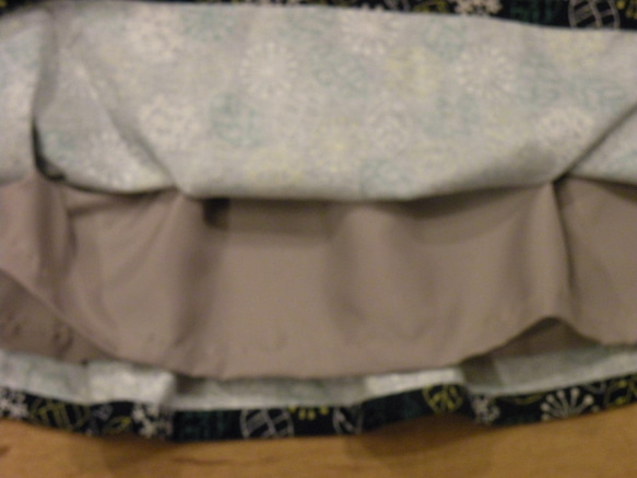 日本製ネル生地ギャザースカート 2枚目の画像