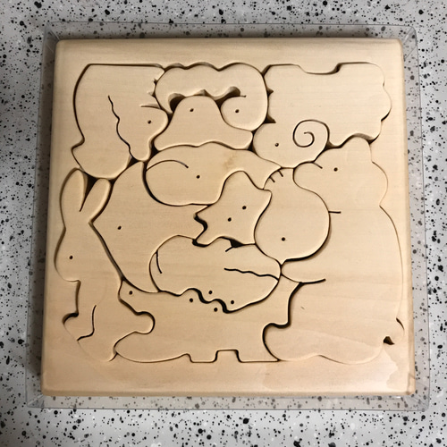 動物木製パズル