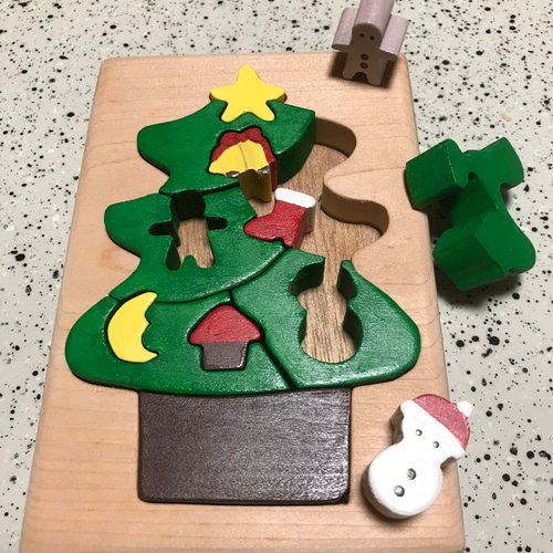 早割クリスマス2021 組み木パズル(クリスマスツリー) その他インテリア