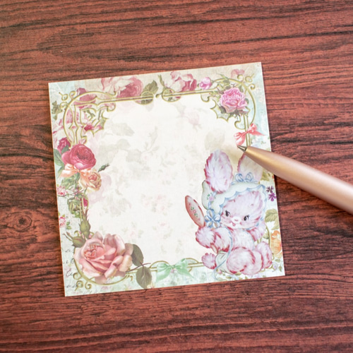 レトロアニマルメモ 送料無料】レトロアニマル メモ 31 / 30枚入 メモ帳 Vintage girly