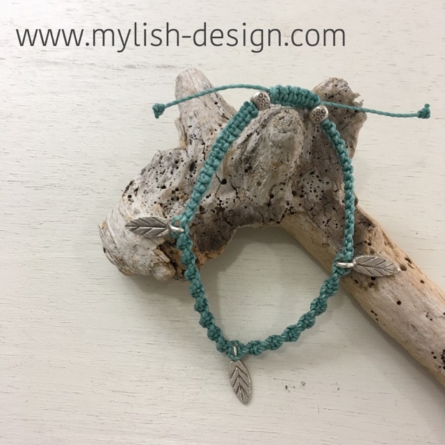 そらいろのリーフブレスレット#675