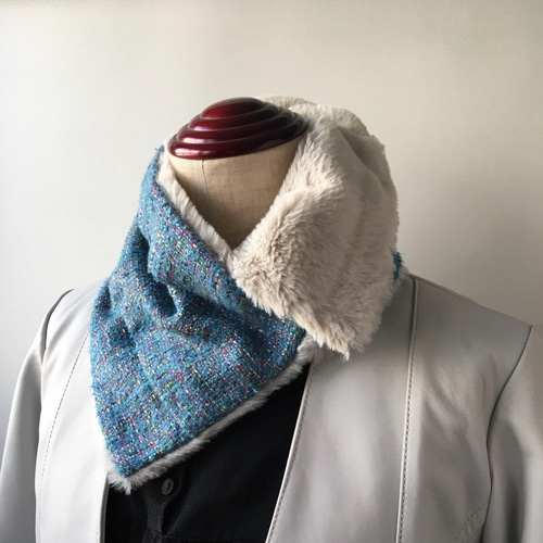 端数切り捨て7,000円にお値下げ！ミンクファージレ、ネックウォーマー