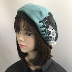 GANNI ベレー帽 ニット帽 グリーン 緑