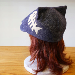 ネコになれる帽子。お魚ニャンチング(デニム)7WDESC 4枚目の画像