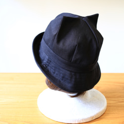 ネコになれる帽子。ニャット(クロカツラギ)8BKC 5枚目の画像