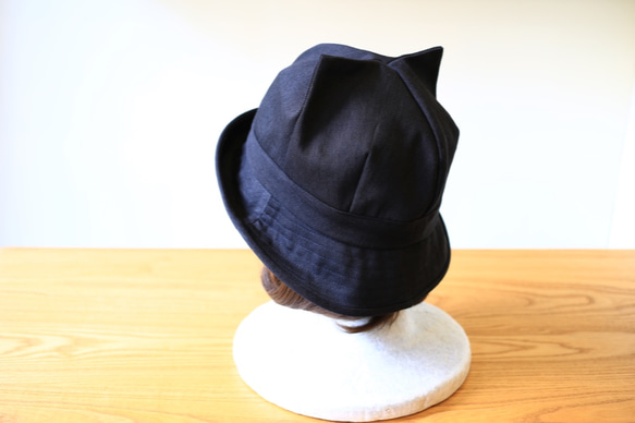 ネコになれる帽子。ニャット(クロカツラギ)8BKC 5枚目の画像