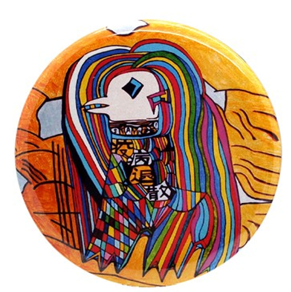 アマビエ缶バッチ（マグネット） 1枚目の画像