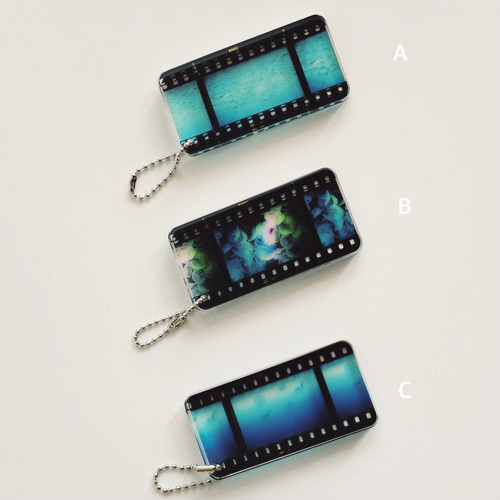 キリトリフィルム ポジフィルム風 アクリルキーホルダー 水族館