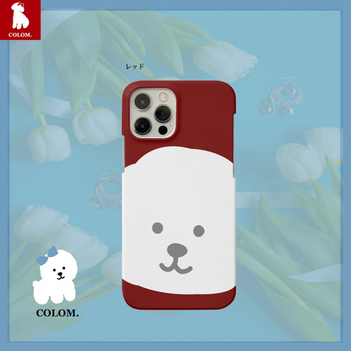 【ご参考:4枚掲載中】掲載生地で作製可。 ビジョン、 マルチーズ スマホケース ご参考:4枚掲載中】掲載生地で作製可。 ビジョン、 マルチーズ