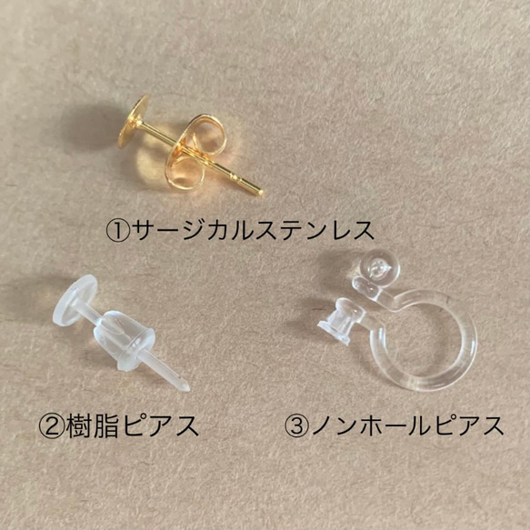 ハンドメイドピアス　かえる 2枚目の画像