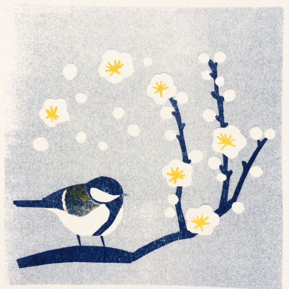花と鳥のポストカード  A（６枚セット） 2枚目の画像