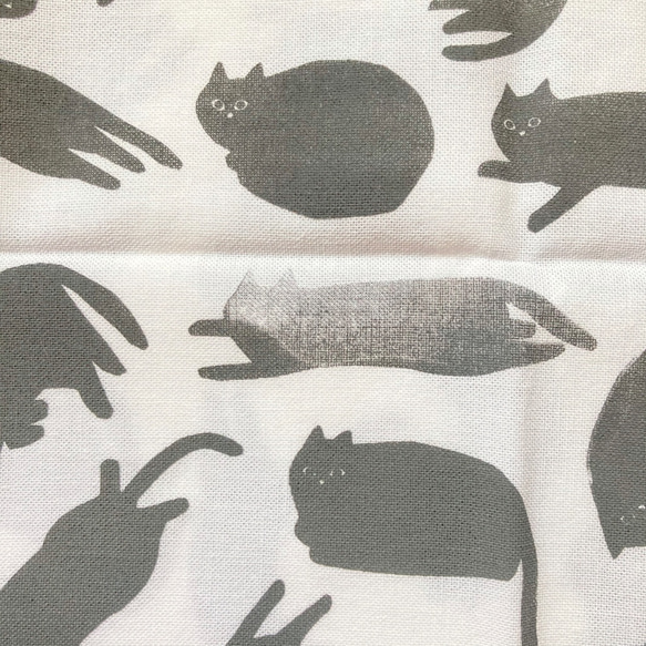 出售價格在翻譯中，一套3條毛巾“小花和貓” 第6張的照片