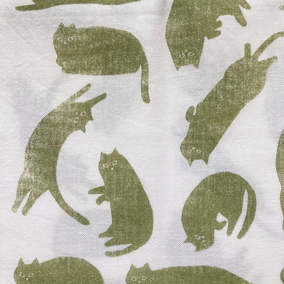 出售價格在翻譯中，一套3條毛巾“小花和貓” 第9張的照片