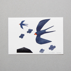 渡り鳥ポストカード（大判サイズ）４種セット 3枚目の画像