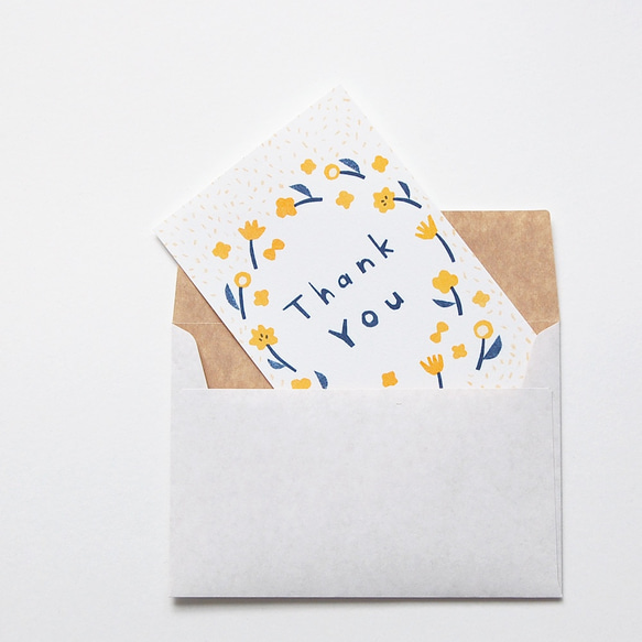 「Thankyou」（３枚セット・封筒付）ポストカード 1枚目の画像