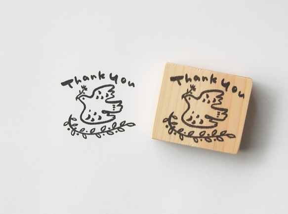 はんこ「Thank you」bird 1枚目の画像