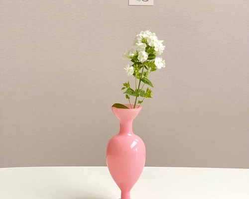 ピンク ヴィンテージライク 花瓶 フラワーベース 一輪挿し 一輪挿し