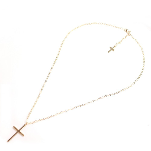 ZZ1 金 ゴールド ネックレス 14K 2g 十字架 23㎝ ZZ1 金 ゴールド ネックレス 14K 2g 十字架 23㎝ 14KGF 海外発送
