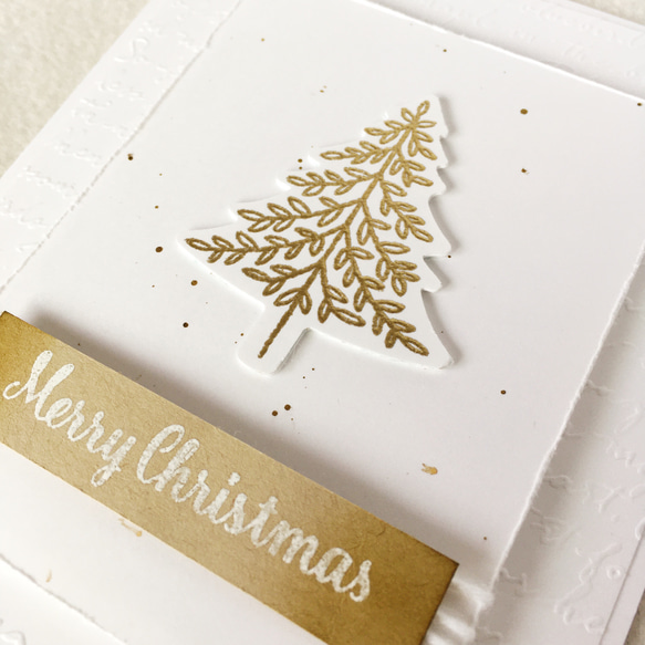 大人なホワイトクリスマスカード 2枚目の画像