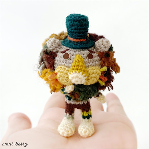 うきわにギュッ♡ライオンさんミニミニあみぐるみストラップ