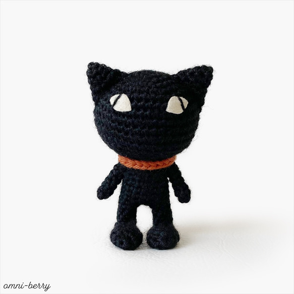 黒猫のあみぐるみ ◎ クロネンコ S (zoonica) 2枚目の画像
