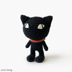 黒猫のあみぐるみ ◎ クロネンコ S (zoonica) 3枚目の画像